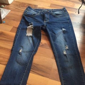bamboo ripped jeans